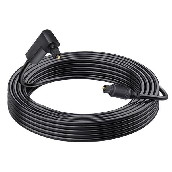 Audio Optical Toslink Cable 90 degree coil - BONESTEC